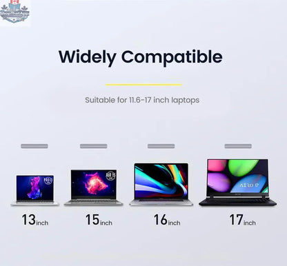 Portable Height-Adjustable Laptop Stand for Desktops - Shopthatapp.ca