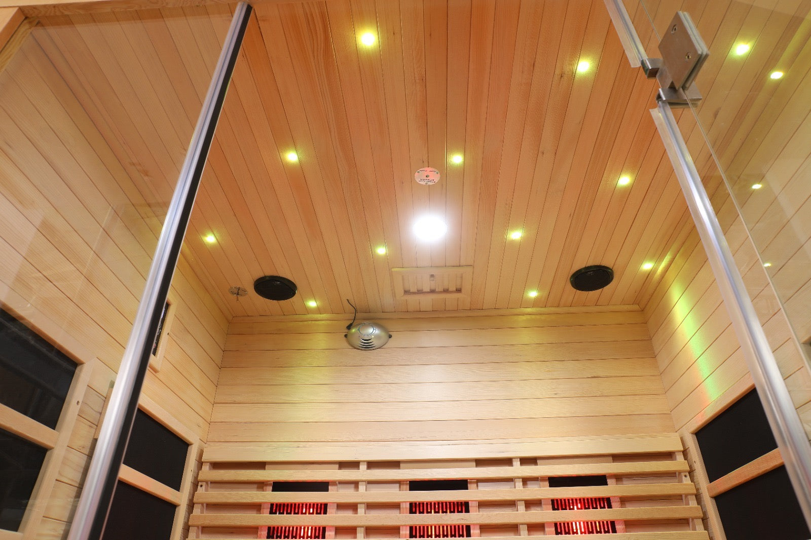 Blisspod | Venetian | Full Spectrum Indoor Premium Canadian Hemlock Ultra Low EMF Sauna | 11 Heaters | Reflexology & Chromotherapy | 3 Person - Www.Shopthatapp.ca