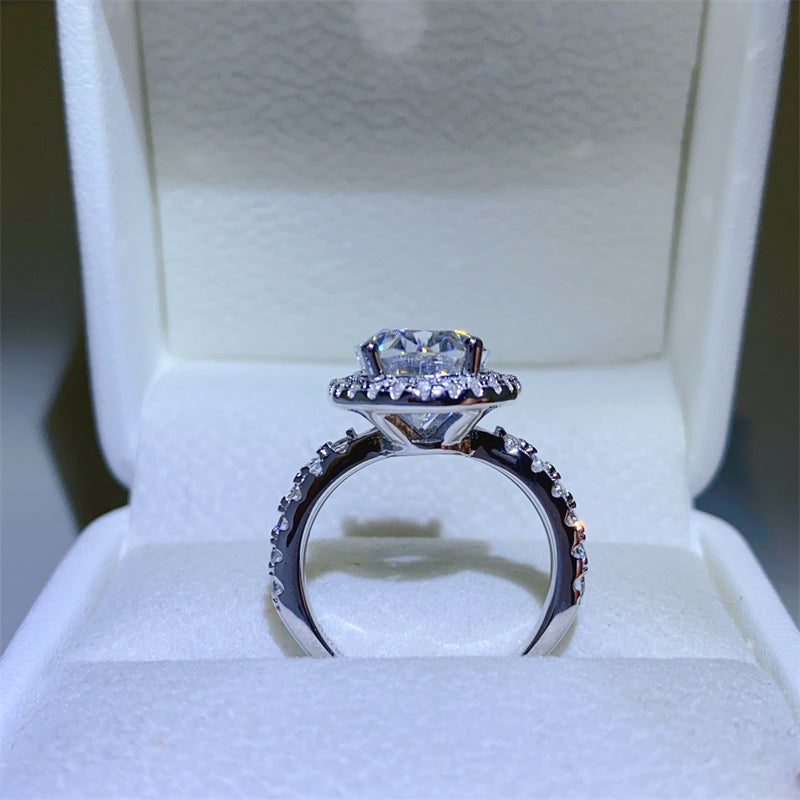 5 Carat Moissanite Ring in 925 Sterling Silver - Exquisite Elegance - Shopthatapp.ca
