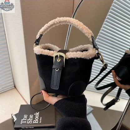 Crossbody Bags Women Shoulder Bag Casual Retro Plush Bag Versatile Plush Designer Bags Purse And Handbags Female Bags - Shopthatapp.ca