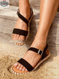 Side Buckle One Strap Fashion Ladies Sandals - Shopthatapp.ca