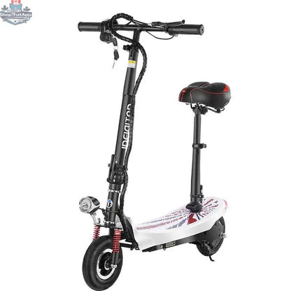 SLOTH Nation electric scooter with 24V lithium battery, foldable design, suitable for everyday urban commuting.