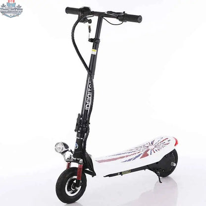 Foldable SLOTH Nation electric scooter with 24V lithium battery, designed for fast, everyday mobility and outdoor commuting.