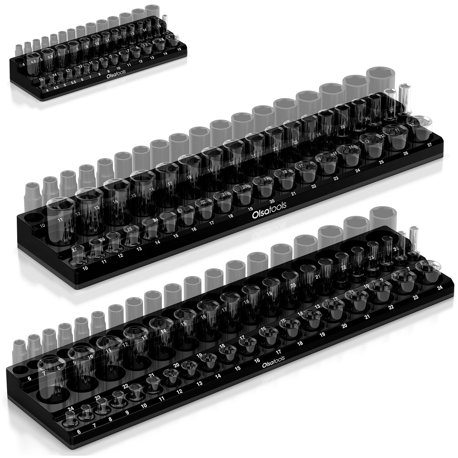 3-Row Magnetic Socket Holder - Shopthatapp.ca