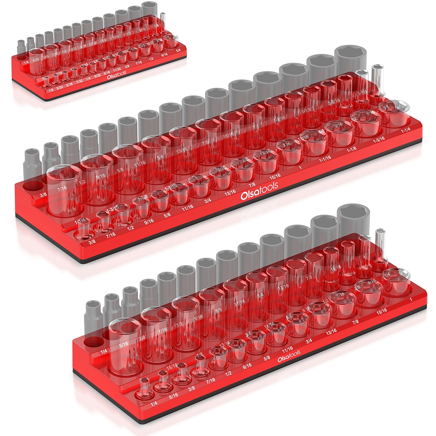 3-Row Magnetic Socket Holder - Shopthatapp.ca