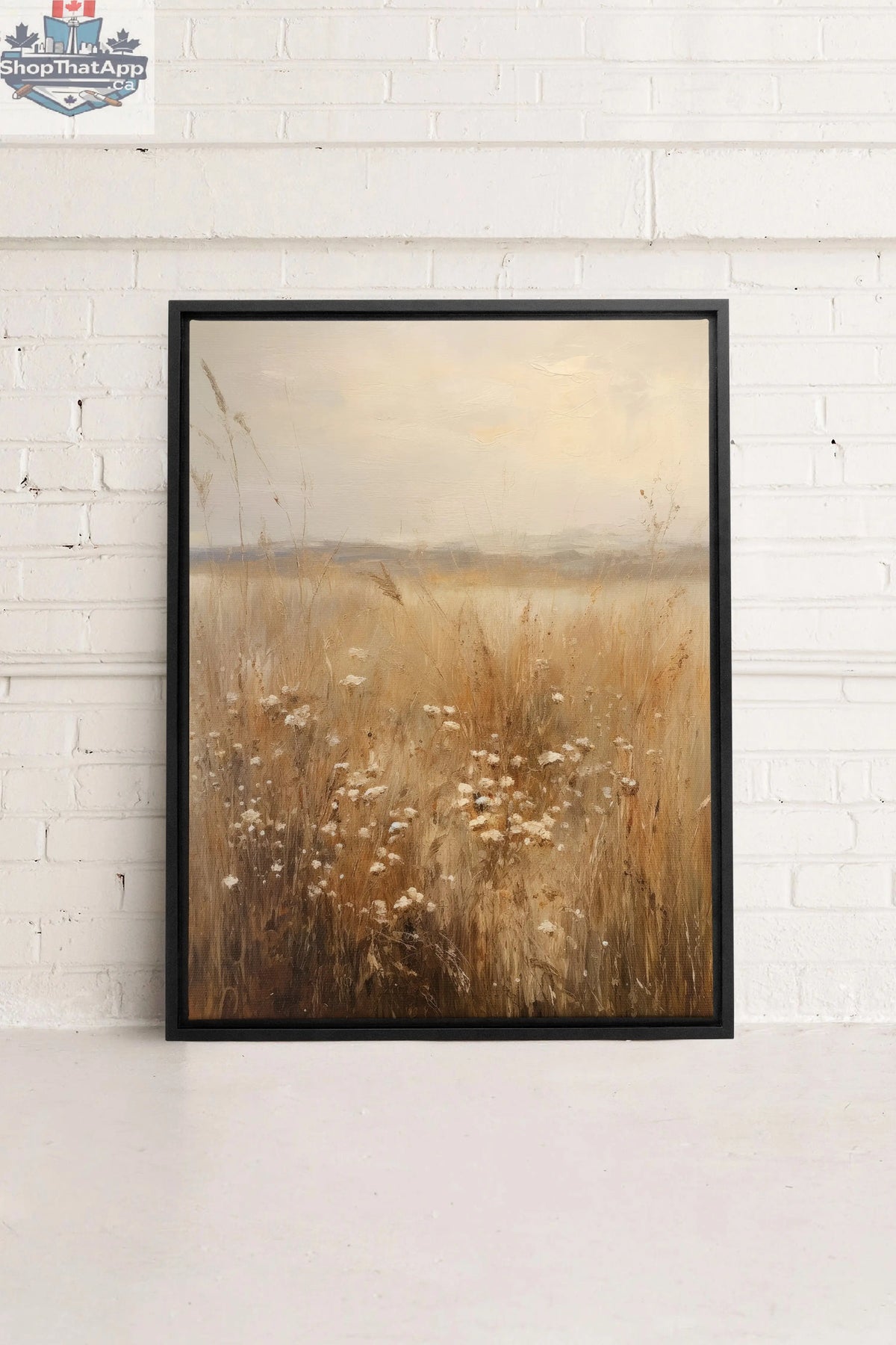 FIELDSCAPE Peinture sur Toile Paysage - Art Unique pour Décoration d'Intérieur avec Champs de Paysage - Shopthatapp.ca