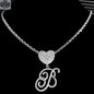 Elegant Silver Cursive Letter Pendant - Personalize Your Style - Shopthatapp.ca