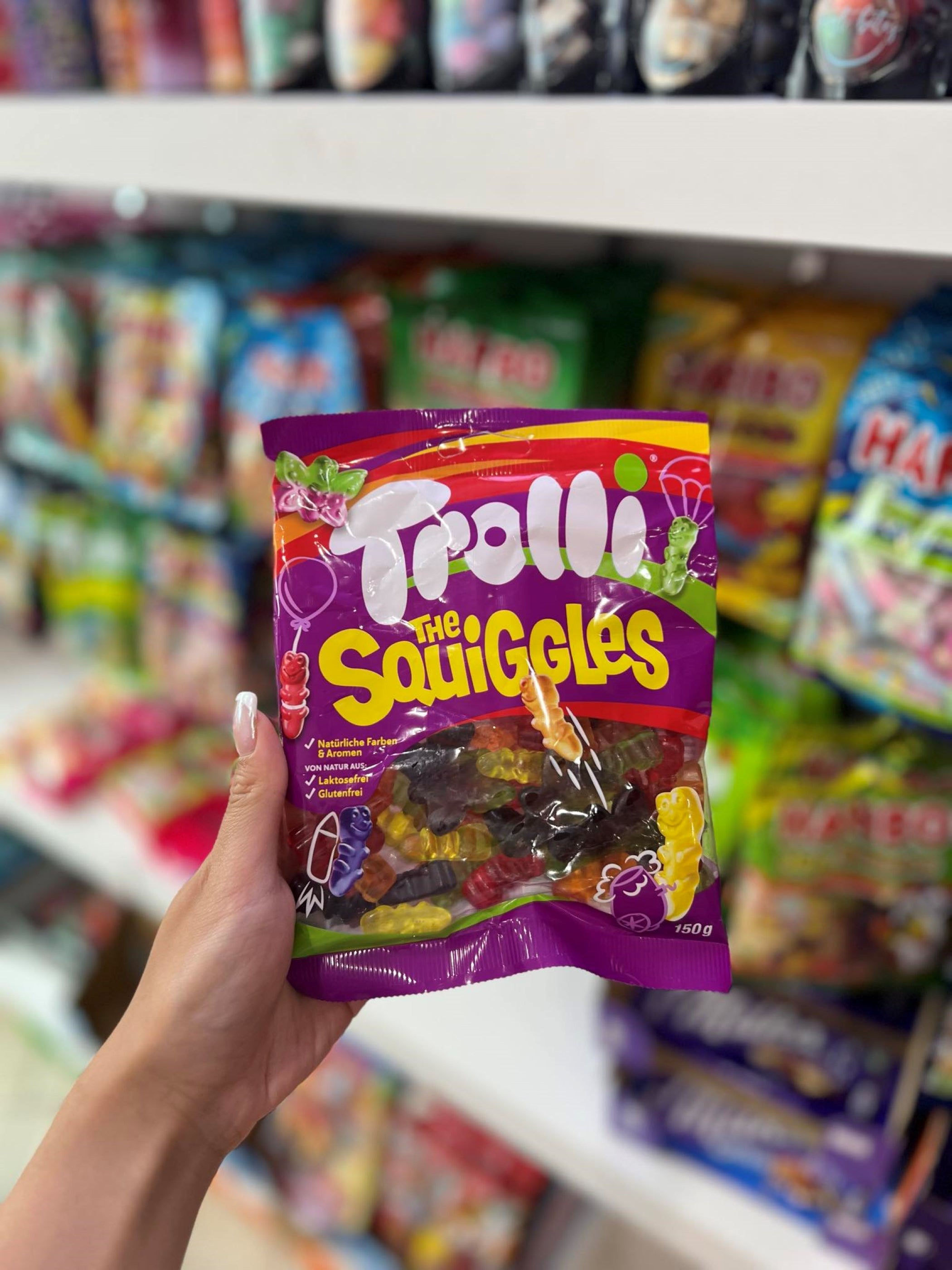(GERMANY) TROLLI THE SQUIGGLES - 150G - Www.Shopthatapp.ca