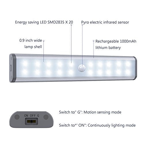 20LED Motion Sensor Closet Light for Automatic Illumination - Shopthatapp.ca