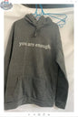 Women's Plush Letter Printed Kangaroo Pocket Hoodie | Cozy Pullover - Shopthatapp.ca
