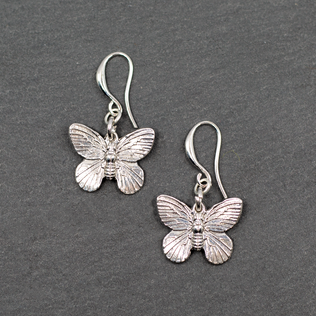 Butterfly Charm Earrings Silver Plate for Stylish Elegance - Shopthatapp.ca