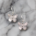 Butterfly Charm Earrings Silver Plate for Stylish Elegance - Shopthatapp.ca