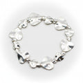 Beaten Heart Bracelet in Silver Plate - Shopthatapp.ca