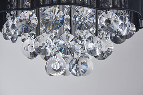 AGV LIGHTING 20102 Crystal Ceiling Light Fixture - Elegant Lighting Solution - Shopthatapp.ca