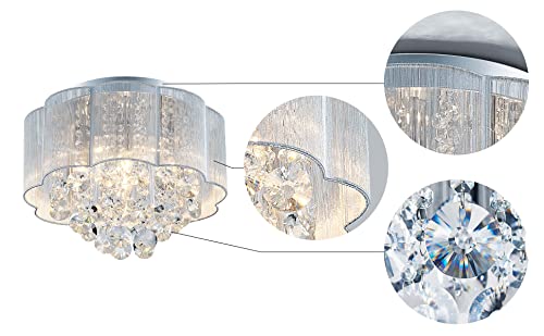 AGV LIGHTING 20102 Crystal Ceiling Light Fixture - Elegant Lighting Solution - Shopthatapp.ca