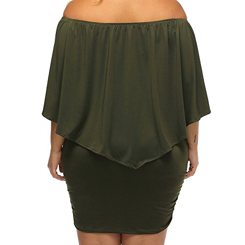 ADEWEL Women's Off Shoulder Cocktail Dress - Sexy Layered Mini Party Dress - Shopthatapp.ca