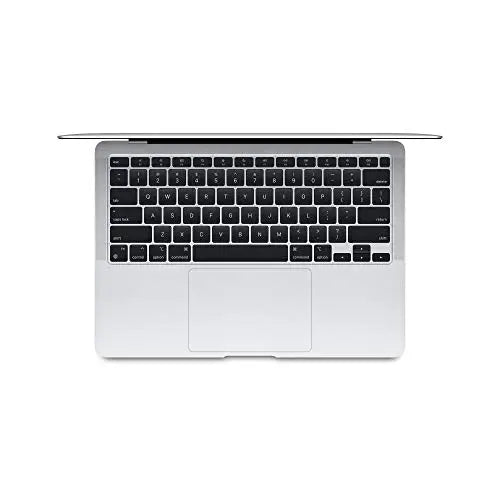 Apple MacBook Air 2024 laptop with Apple M chip, sleek design, and minimalist silver finish.