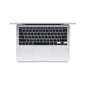 Apple MacBook Air 2024 laptop with Apple M chip, sleek design, and minimalist silver finish.