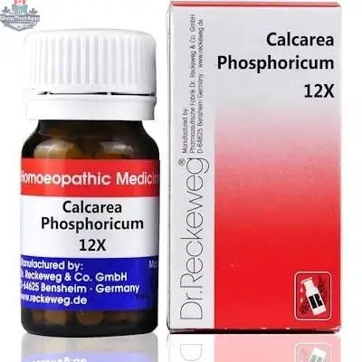 Prithvi Mart Dr. Reckeweg Calcarea Phosphorica wellness tablets arranged in blister pack for natural health support