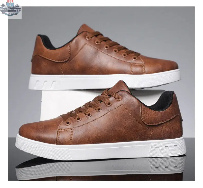 Lace-up Flat Shoes Men's Fashion Casual Shoes - Shopthatapp.ca