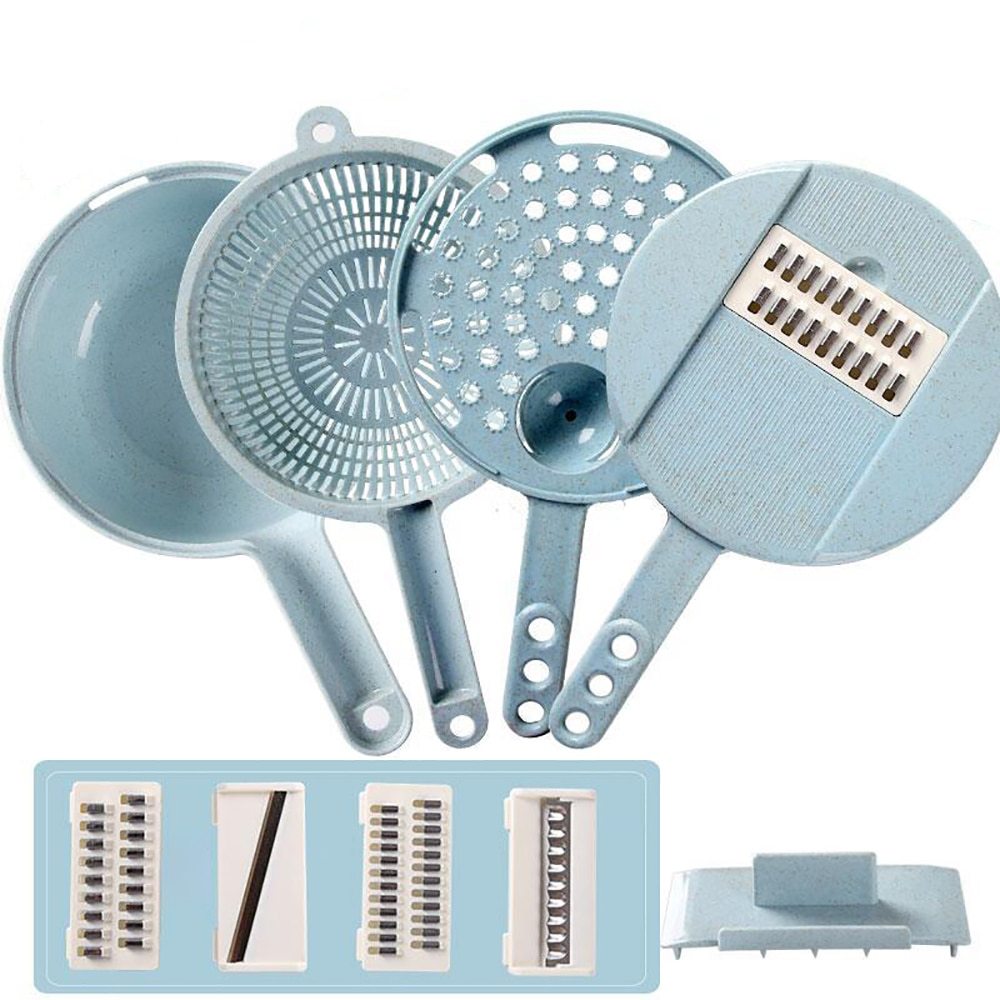 8 In 1 Mandoline Vegetable Slicer - Versatile Potato Peeler, Carrot and Onion Grater - Shopthatapp.ca