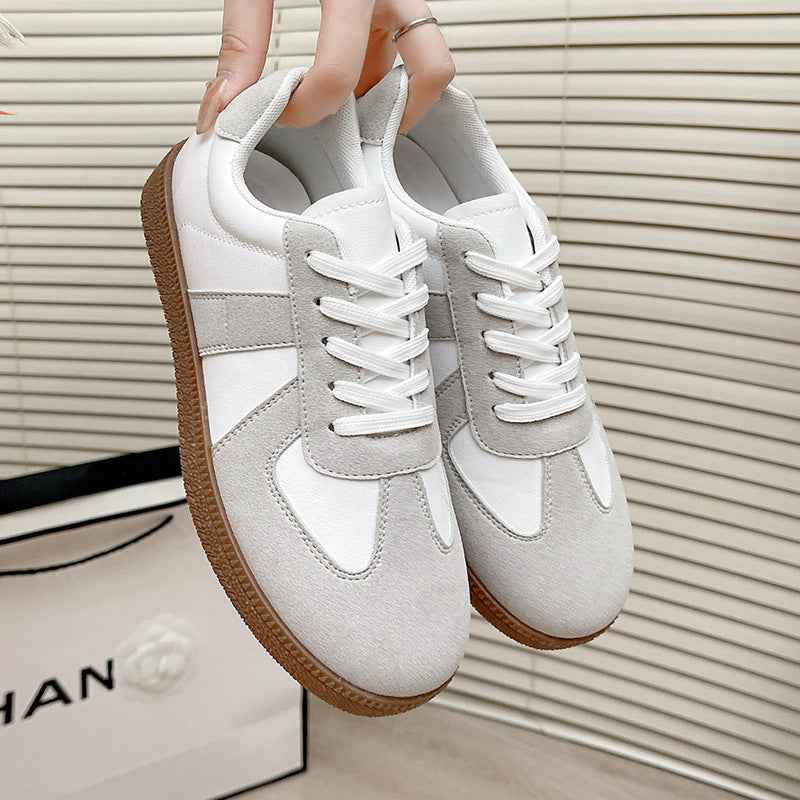 Retro Casual Sports Shoes Womens Flat Sneakers Single-layer Shoes