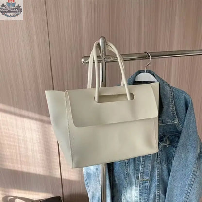 Fashion Women Shoulder Bags Large Capacity Handbags Simple Retro Tote Bags Solid Color Famous Brand High Quality Bags - Shopthatapp.ca