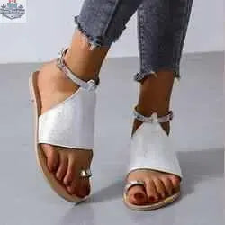 AURABAGS SHOP mid buckle beach shoes with adjustable straps and open toe design for comfortable beachwear.
