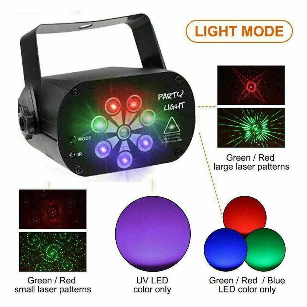 480 Pattern LED RGB Disco Party Light for DJ Club and Stage Projector - Shopthatapp.ca
