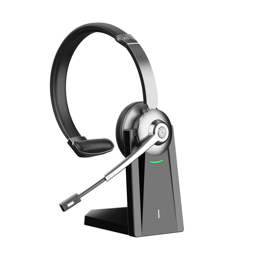 ProComm™ Professional Bluetooth Headset for Microsoft Teams & Call Centers – Wireless Headset with Noise-Cancelling Microphone, USB Dongle & Charging Base – Office, VoIP & Trucker Use - Shopthatapp.ca