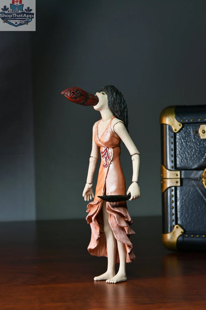Toy Snowman Puppet Master 7-inch Leech Woman and Toulon's Puppet action figures, detailed collectible toys from the Puppet Master series.