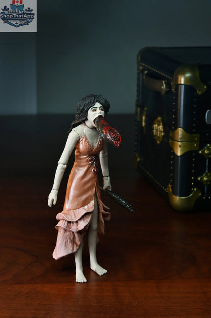 Toy Snowman Puppet Master action figure set featuring 7-inch Leech Woman and Toulon's puppet, detailed collectible toys.