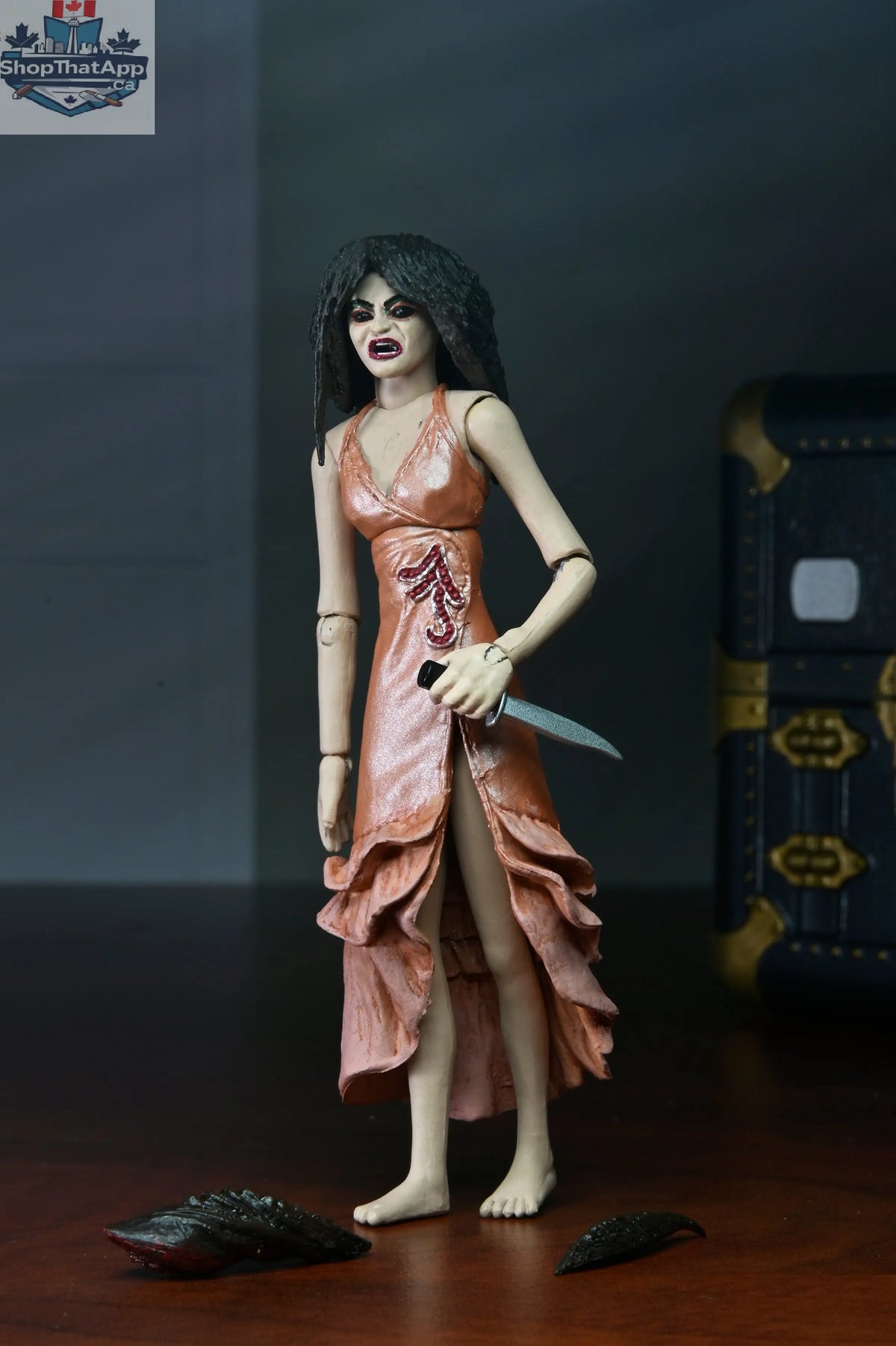 Toy Snowman Puppet Master action figure set featuring 7-inch Leech Woman and Toulon's puppet, collectible toy display.