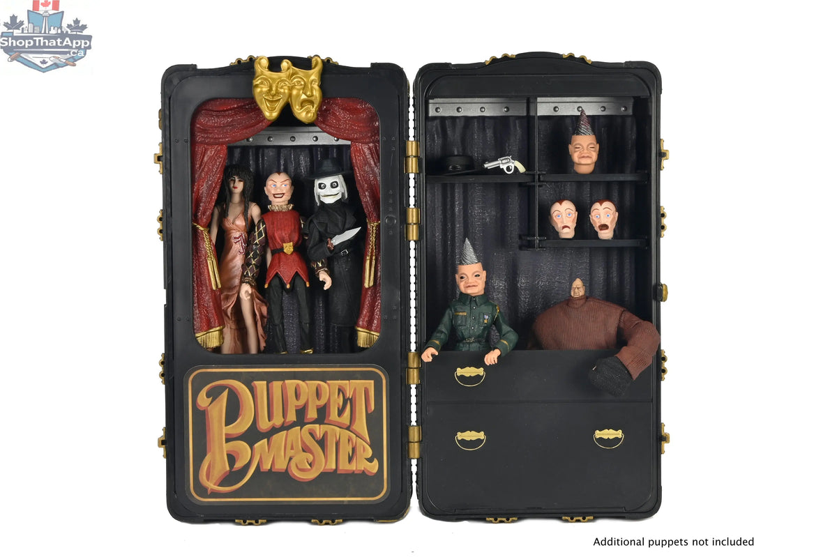 Toy Snowman Puppet Master action figure set featuring 7-inch Leech Woman and Toulon's puppet from collectible toy series.