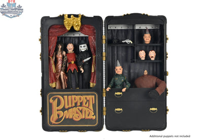 Toy Snowman Puppet Master action figure set featuring 7-inch Leech Woman and Toulon's puppet from collectible toy series.