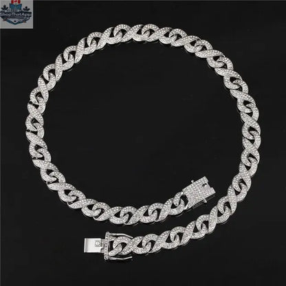 13mm Silver Infinity Link Chain - Shopthatapp.ca