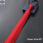 Mens Business Formal Zipper Tie With Blue Stripes - Shopthatapp.ca
