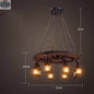 Bar American Chandelier Retro Chandelier Creative Lamp - Shopthatapp.ca