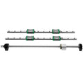 1Pcs RM1605-1000mm Ballscrew With BF12 BK12 Kit, Coupling, Slide Blocks Linear Guide Rail Set For DIY CNC Routers Lathes Mills