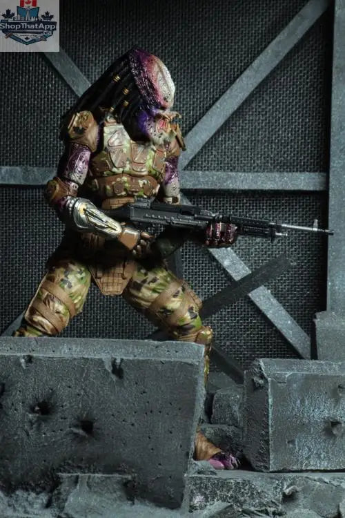 Toy Snowman Predator Ultimate Emissary action figure from The Predator collection, detailed collectible toy with intricate design.