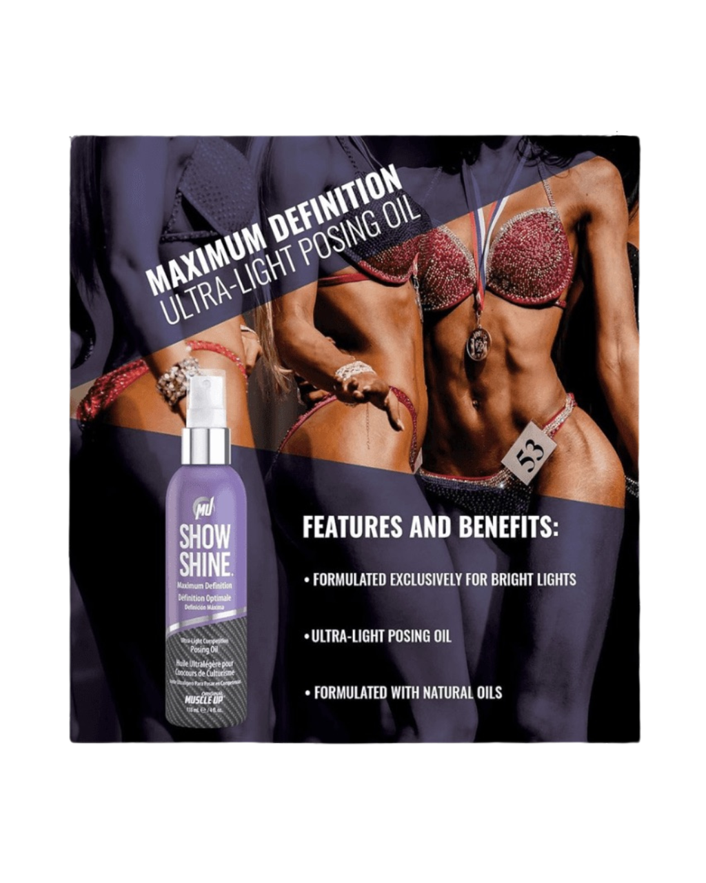 Pro Tan Show Shine Posing Oil for Competitors - Www.Shopthatapp.ca