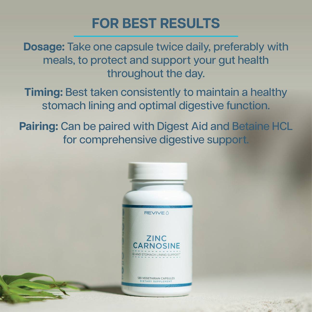 Revive Zinc Carnosine - Www.Shopthatapp.ca