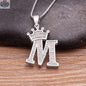 Elegant Silver Letter Pendant with Chain - Personalize Your Style - Shopthatapp.ca