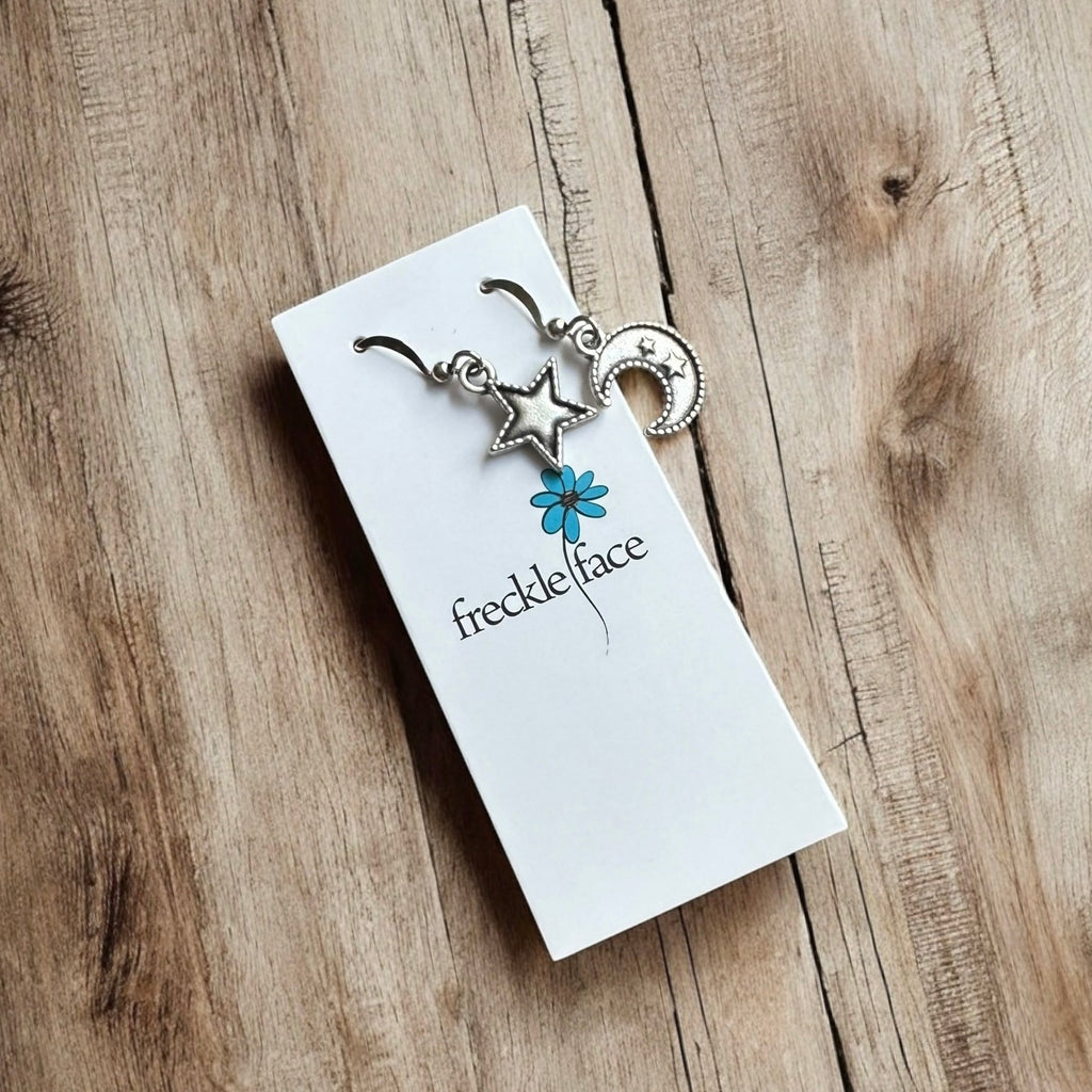 Mixed Moon Star Earrings - Enchanting Celestial Jewelry for Every Occasion