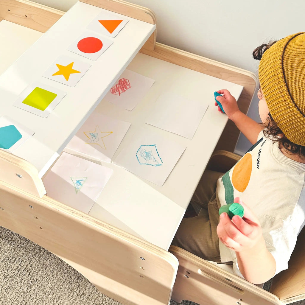 PAPAYA DOUBLE Montessori Table and Chair Set - Adjustable for Two - Shopthatapp.ca
