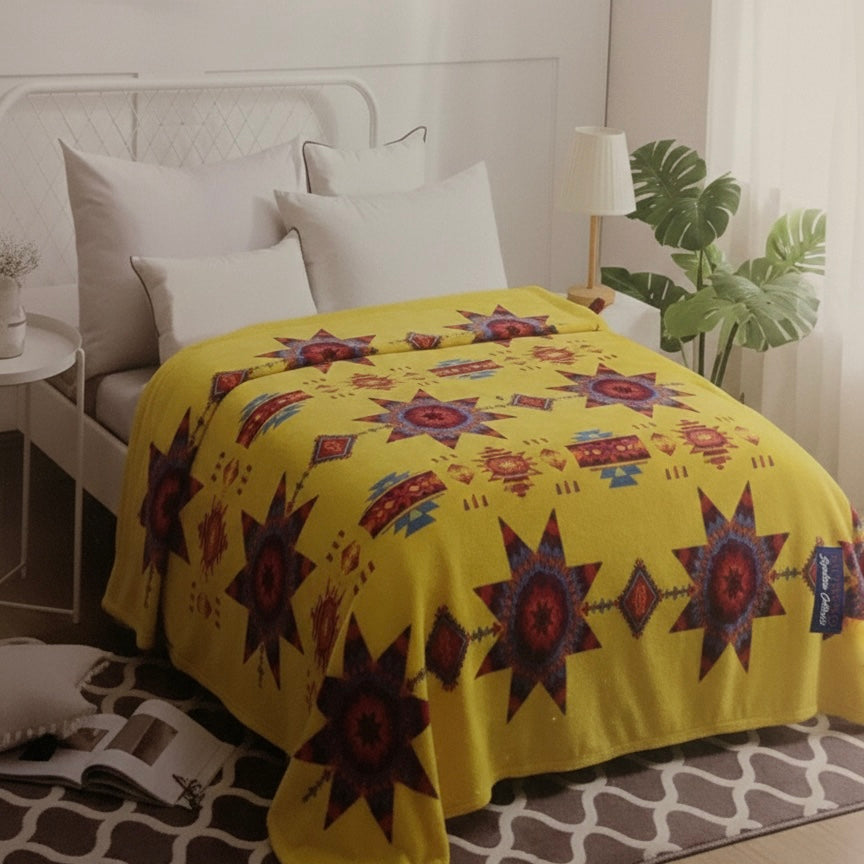 Star Burst Design Silk Touch Blanket
