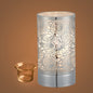 7" touch lamp-Fragrance Wax Melts Warmer -Electric Candle Essential Oil Burner-Metal Silver Sunflower Table Decor