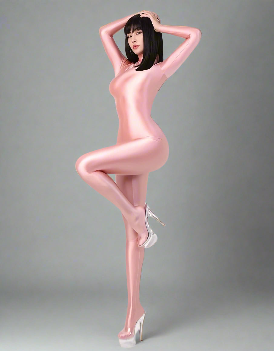 Spandex Nylon Full Bodysuit Back Zipper Zentai Shinny Cosplay Jumpsuit - Shopthatapp.ca