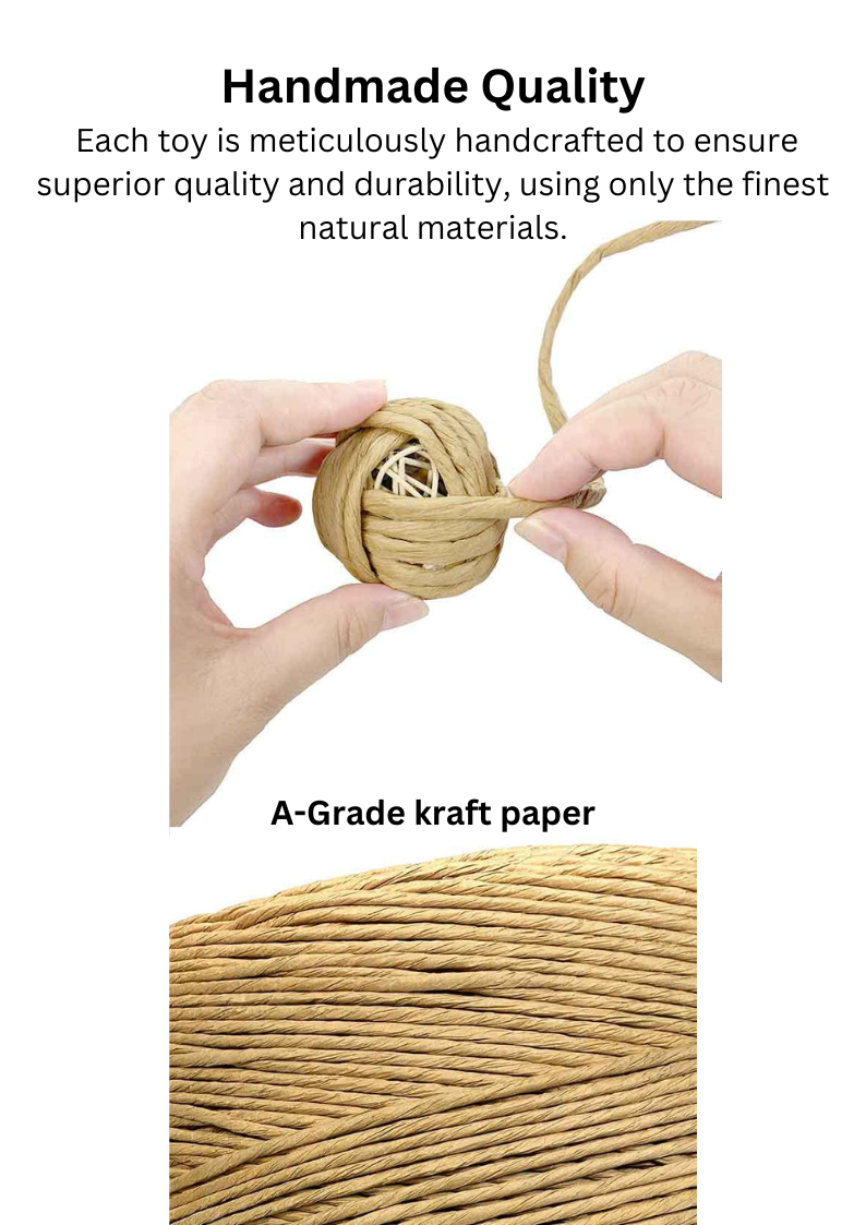 Woven Silvervine Fruit Ball for Playful Cats to Enhance Happiness - Shopthatapp.ca