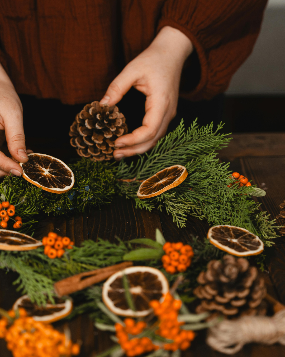 Holiday Wreath Making Workshop for Teams & Friends — Create Custom Winter Wreaths (Group of 10)
